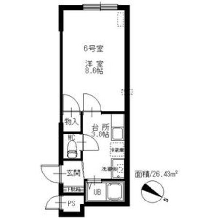 サクシーズ北野の物件間取画像